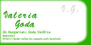 valeria goda business card